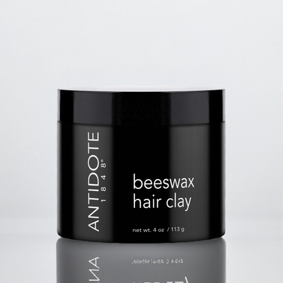 Matte finish hair clay texture with beeswax and bentonite clay