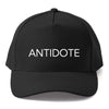ANTIDOTE Baseball Hat Black Front