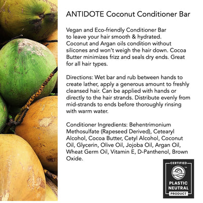 ANTIDOTE Conditioner Bar Coconut Ingredients