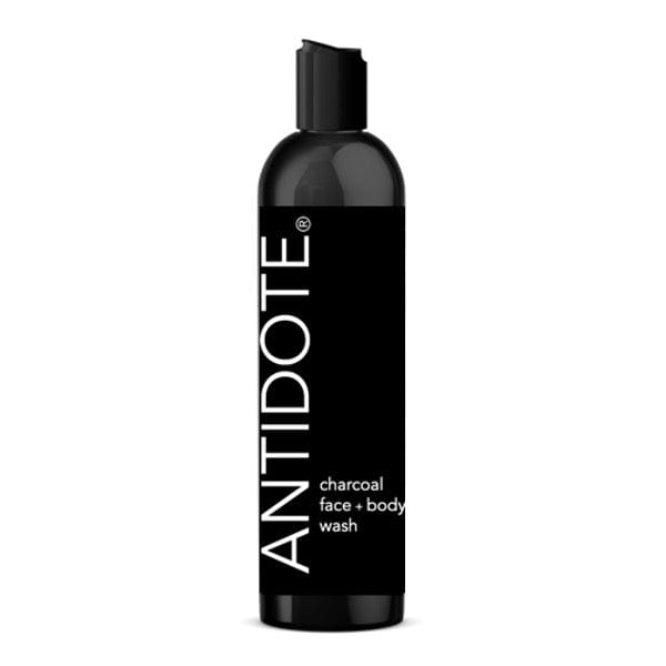 Bottle of charcoal cleanser to prevent breakouts with natural ingredients