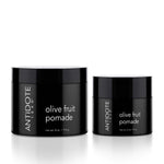 Olive fruit pomade available in 2oz and 4oz screw cap jars